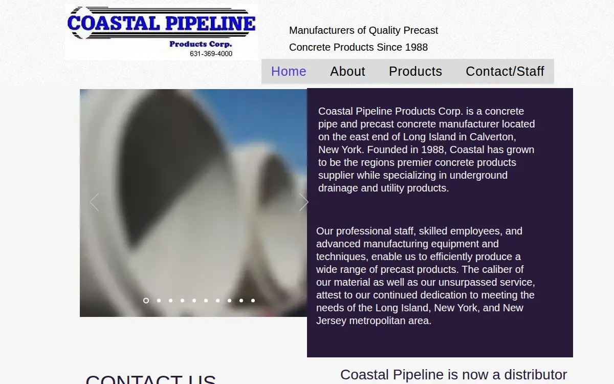 Homepage of Coastal Pipeline Products CORP.