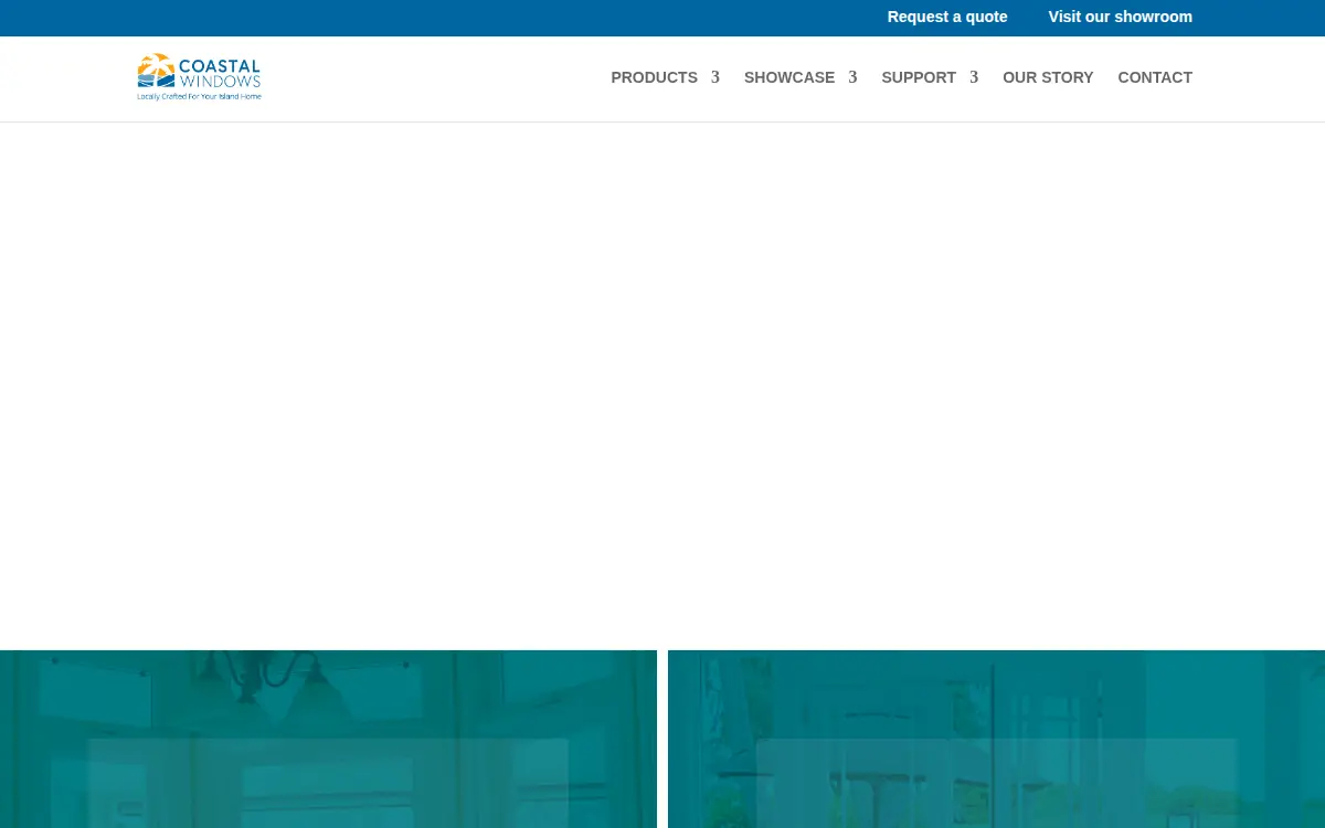 Homepage of Coastal Windows, INC.