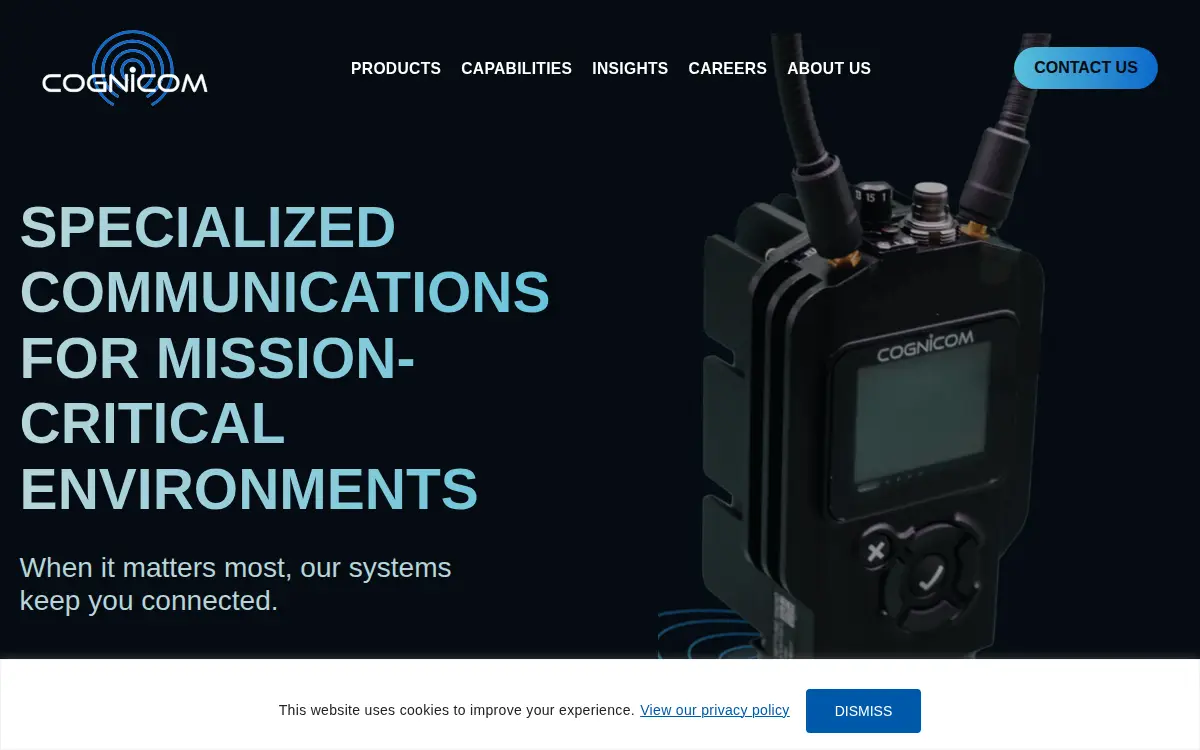 Homepage of Cognicom INC