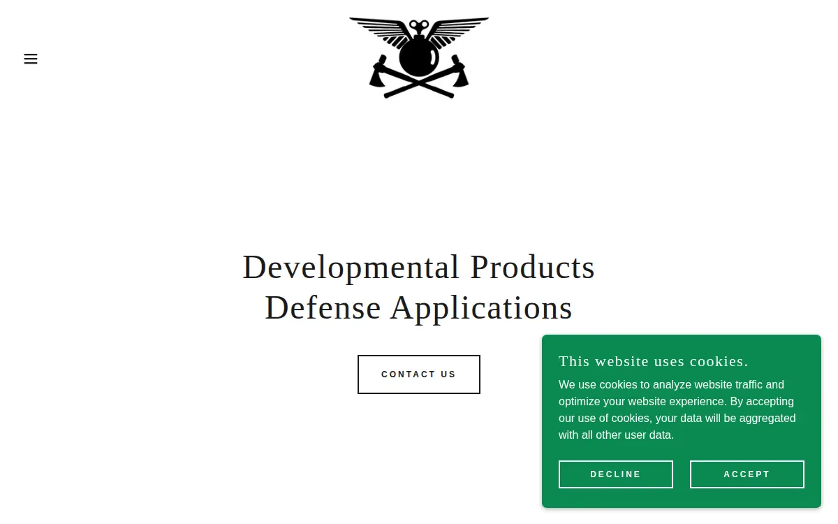 Homepage of Comanche Aerospace Industries, LLC