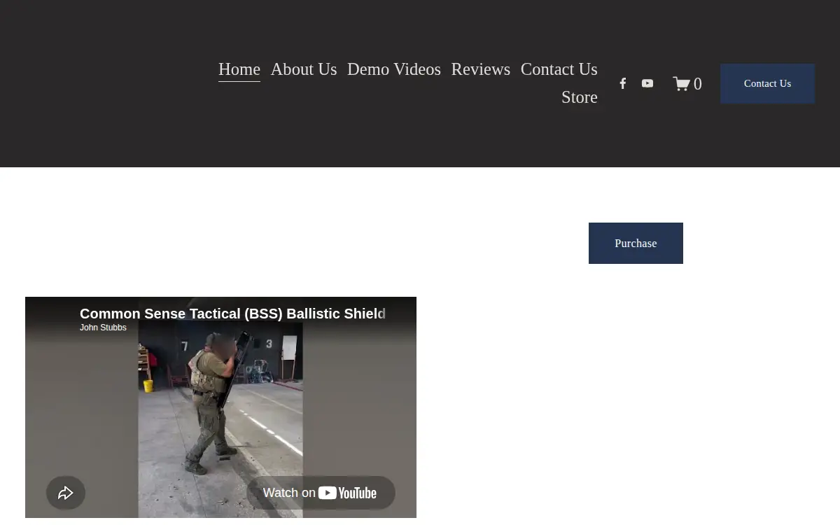 Homepage of Common Sense Tactical LLC