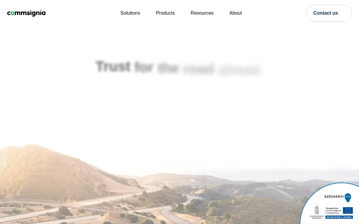 Homepage of Commsignia INC.