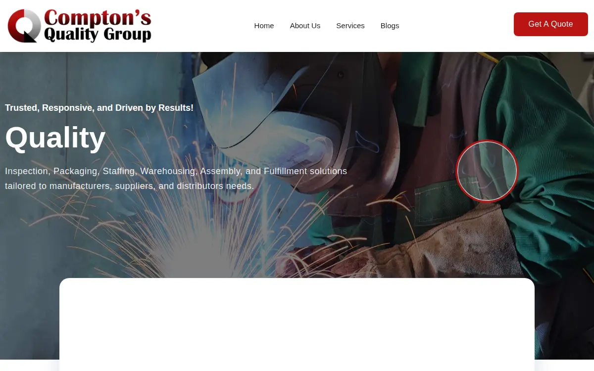 Homepage of Compton's Quality Group INC