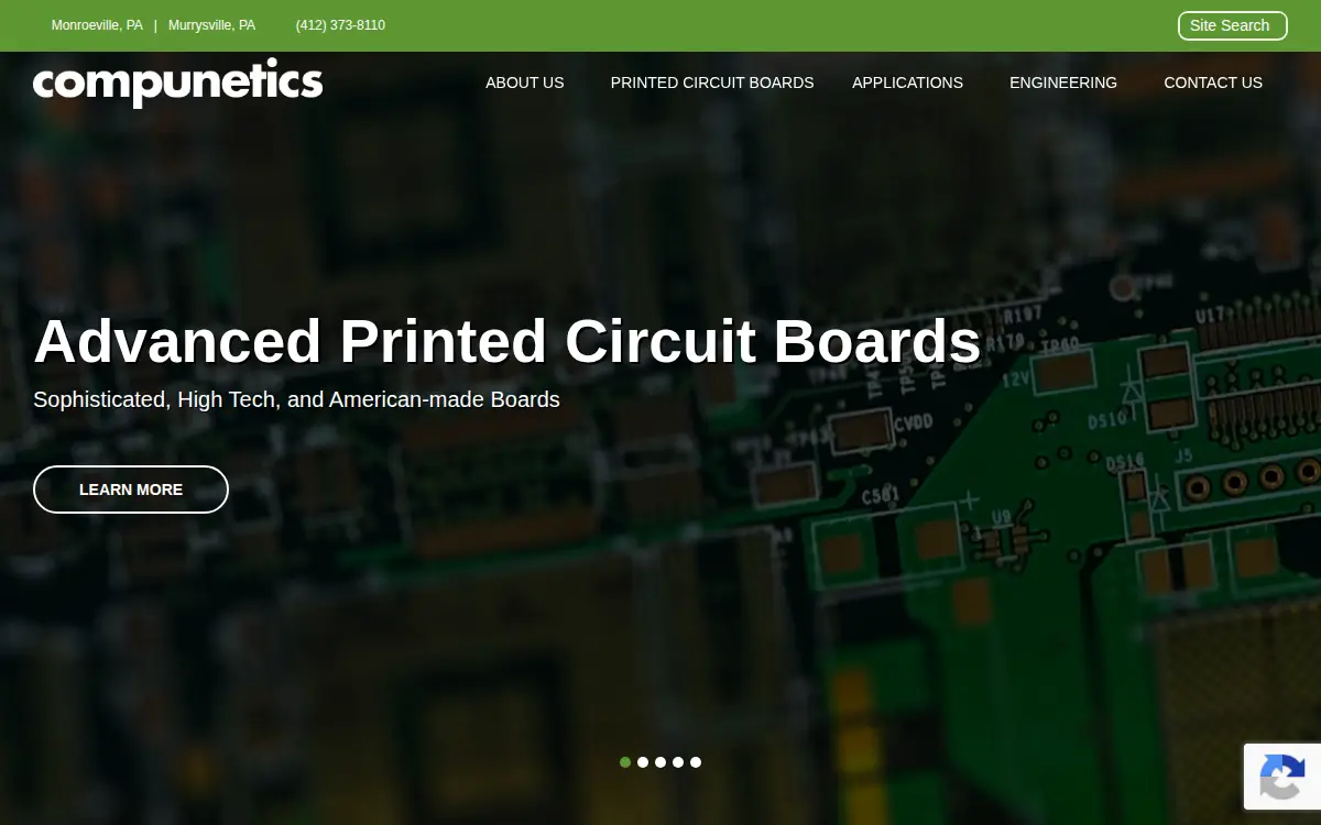Homepage of Compunetics, INC