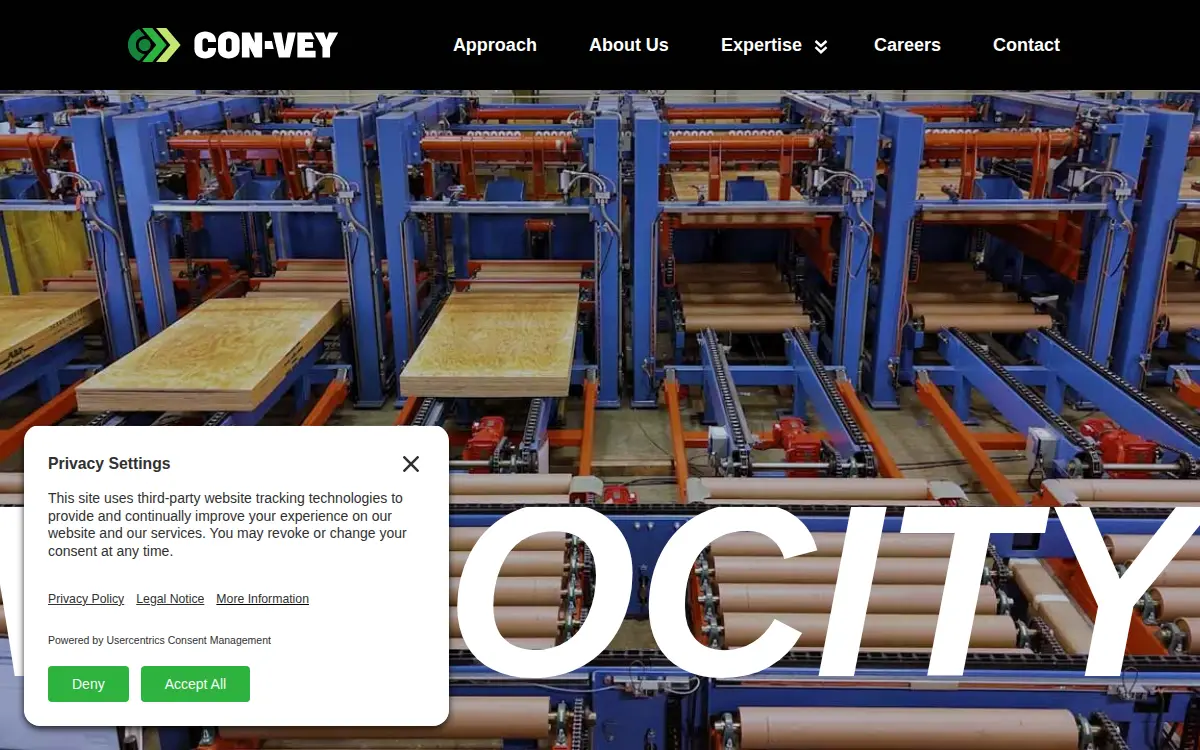 Homepage of Con-vey, LLC