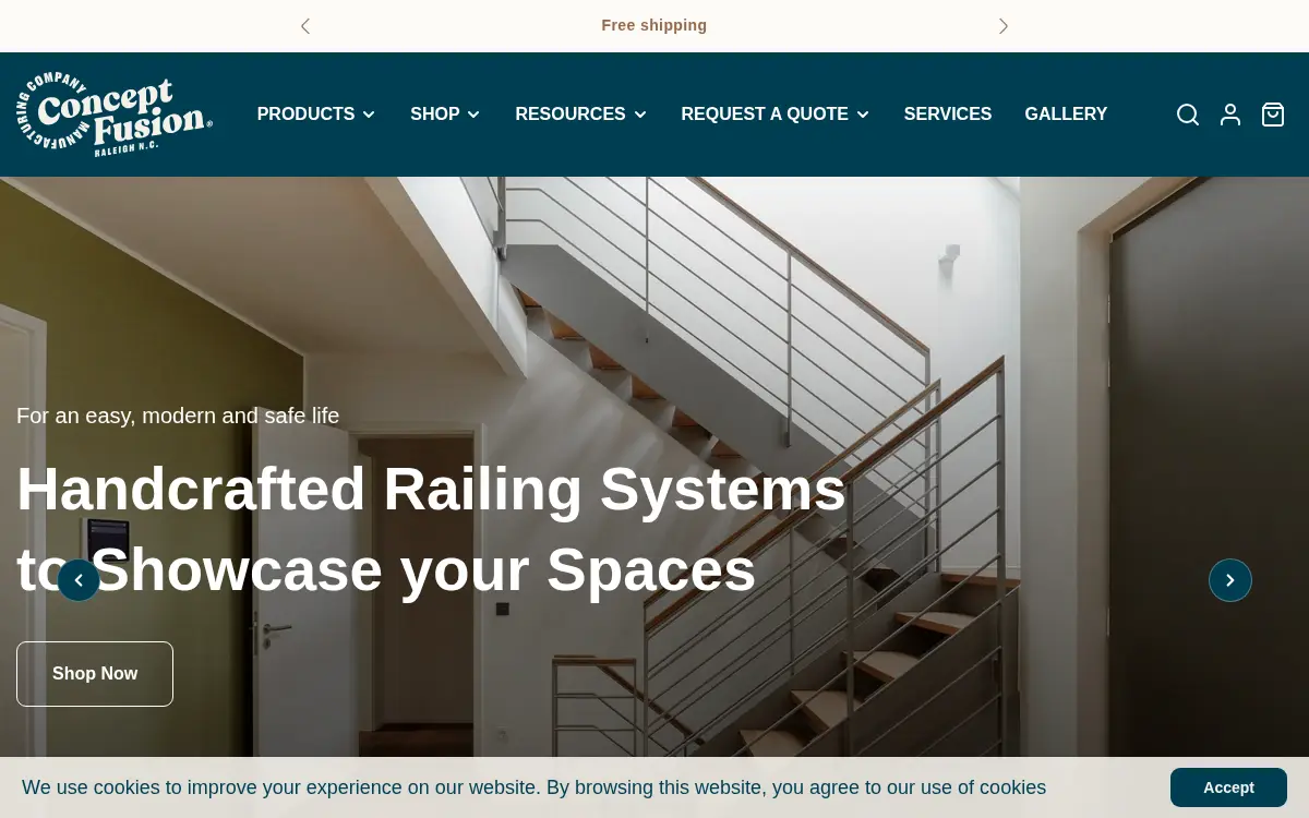 Homepage of Concept Fusion, LLC