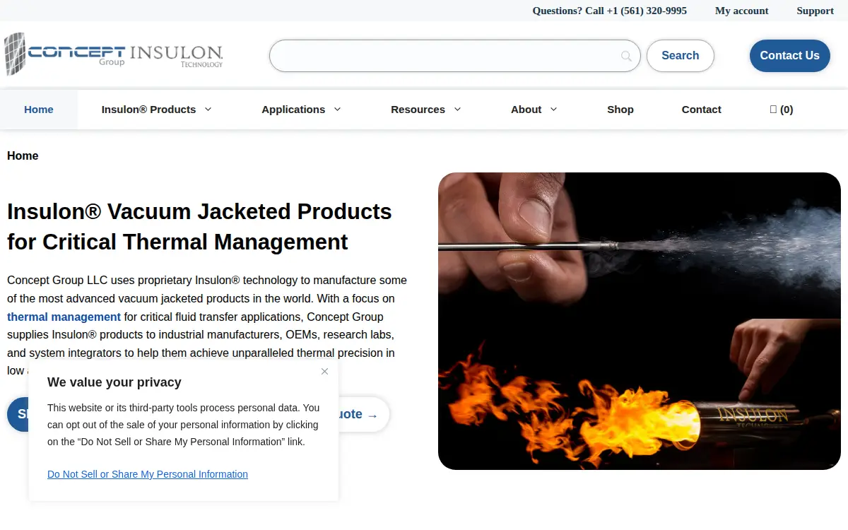 Homepage of Concept Group LLC