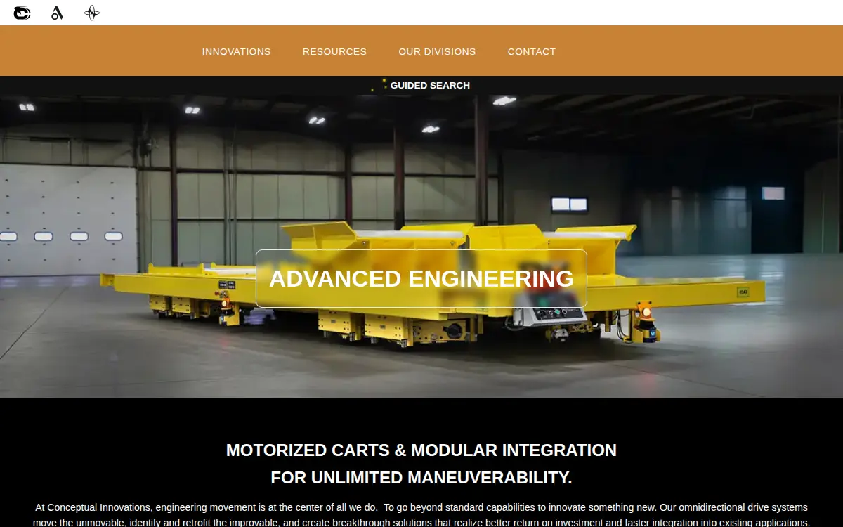 Homepage of Conceptual Innovations LLC