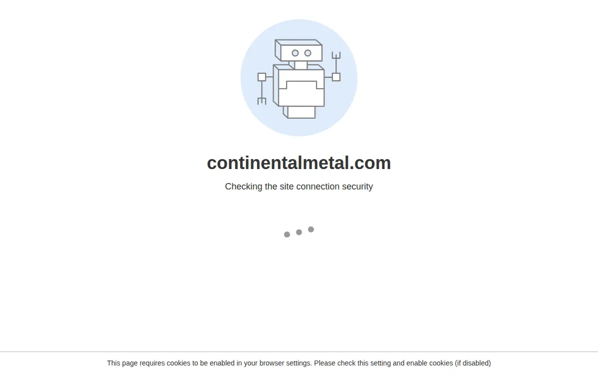 Homepage of Continental Metal Products Co, INC.