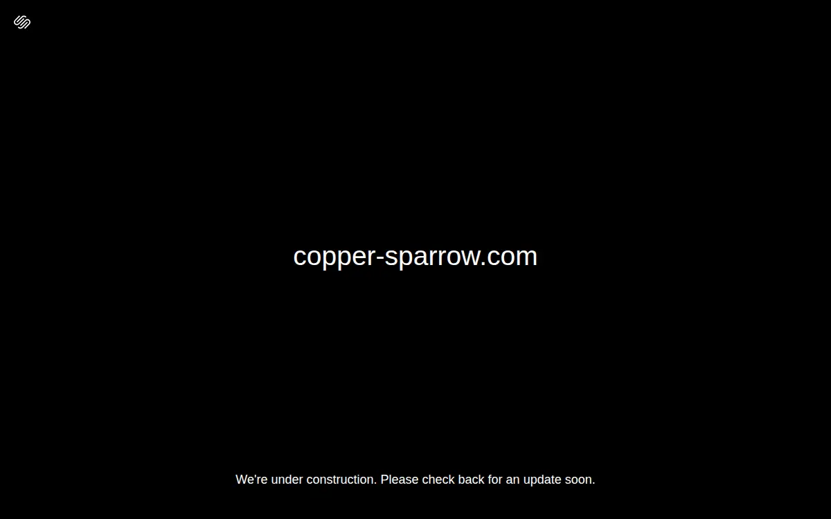 Homepage of Copper Sparrow LLC