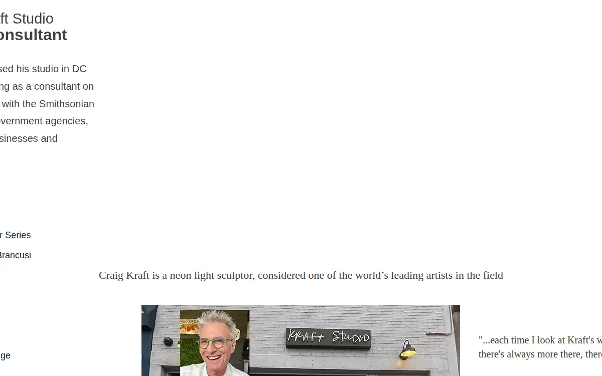 Homepage of Kraft, Craig Allan