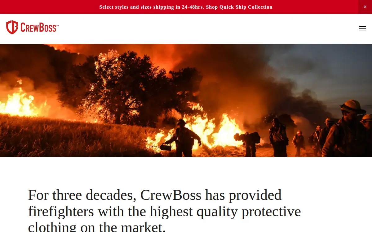 Homepage of Crewboss Safety, LLC