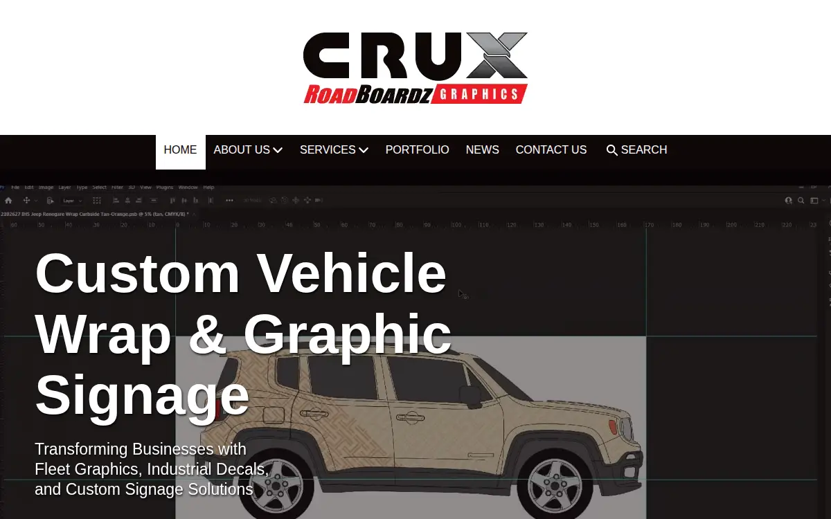 Homepage of Truckside Advertising, INC