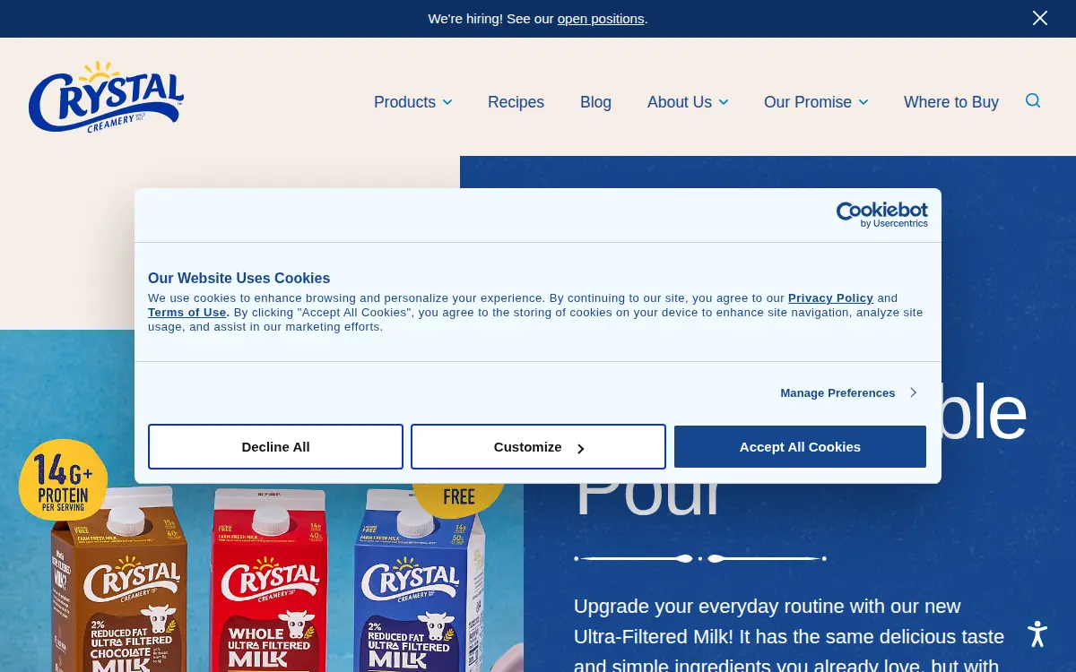 Homepage of Foster Dairy Farms