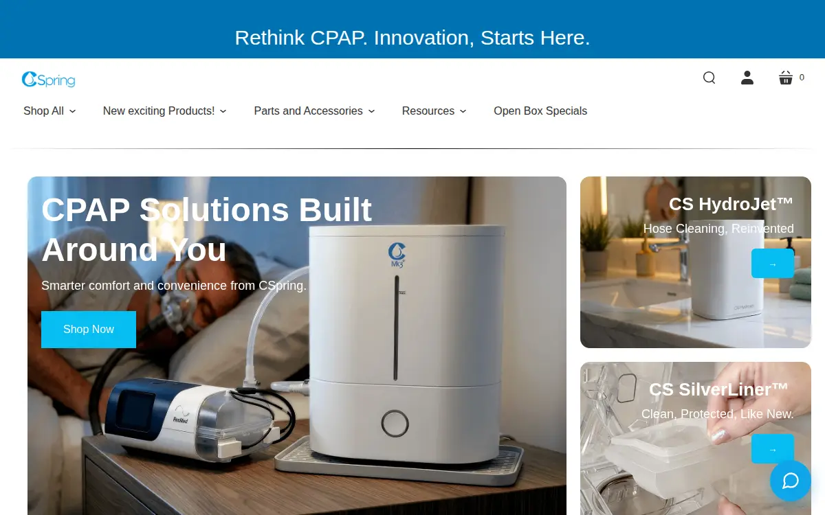 Homepage of Cspring LLC