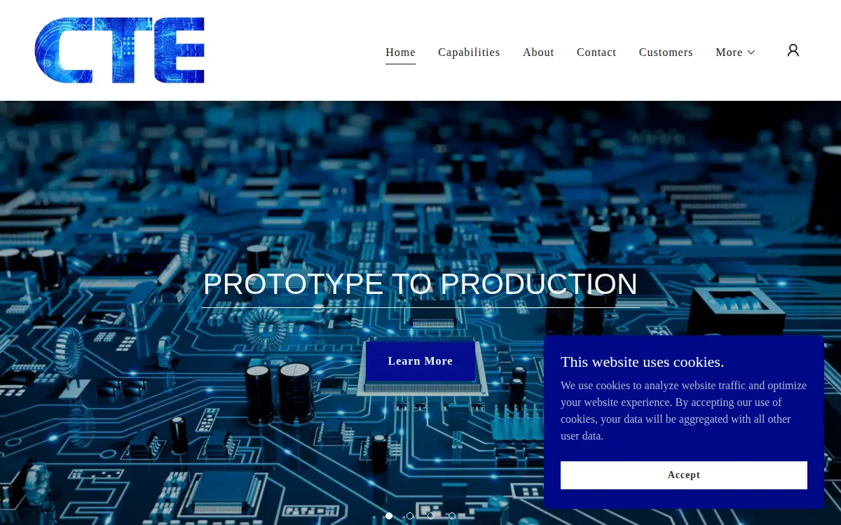 Homepage of Cte Technology, INC.