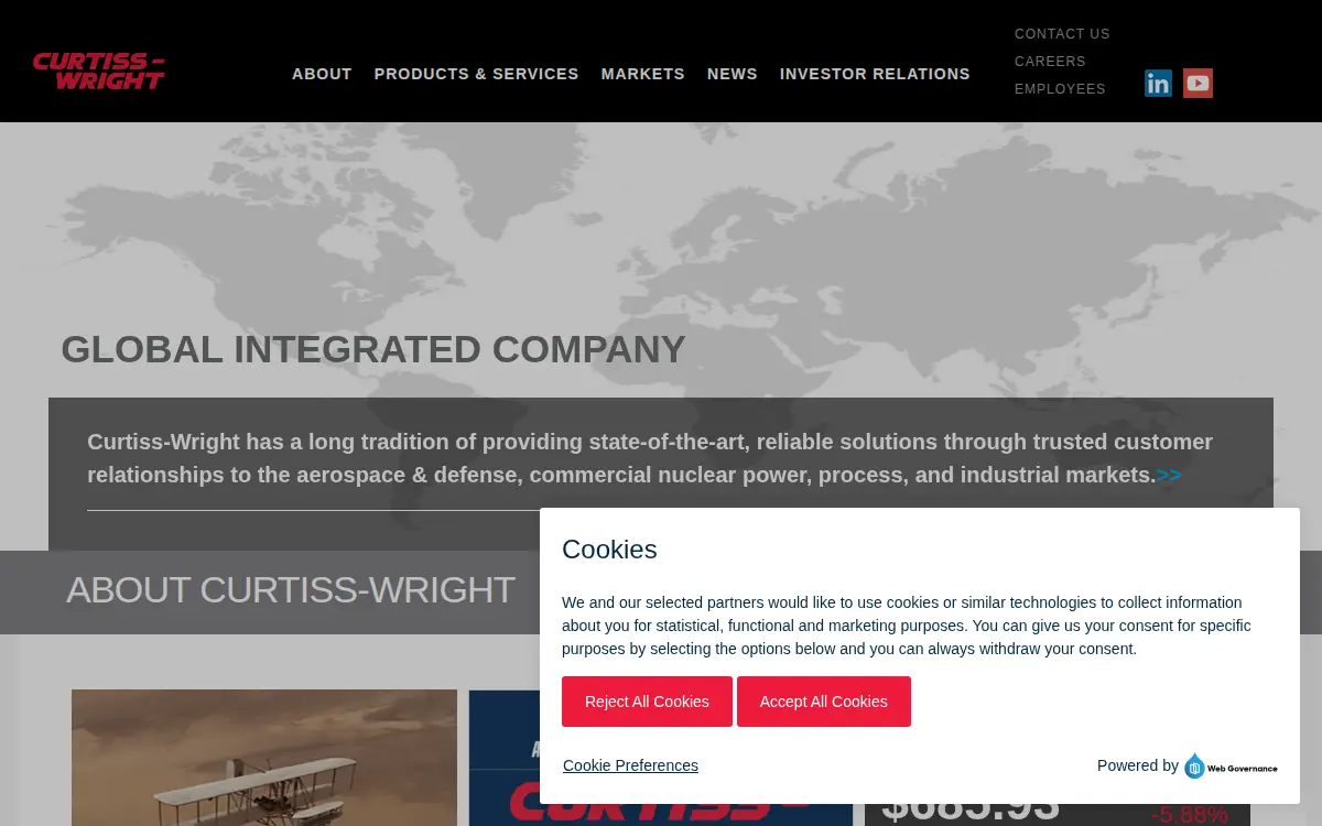 Homepage of Metal Improvement Company, LLC