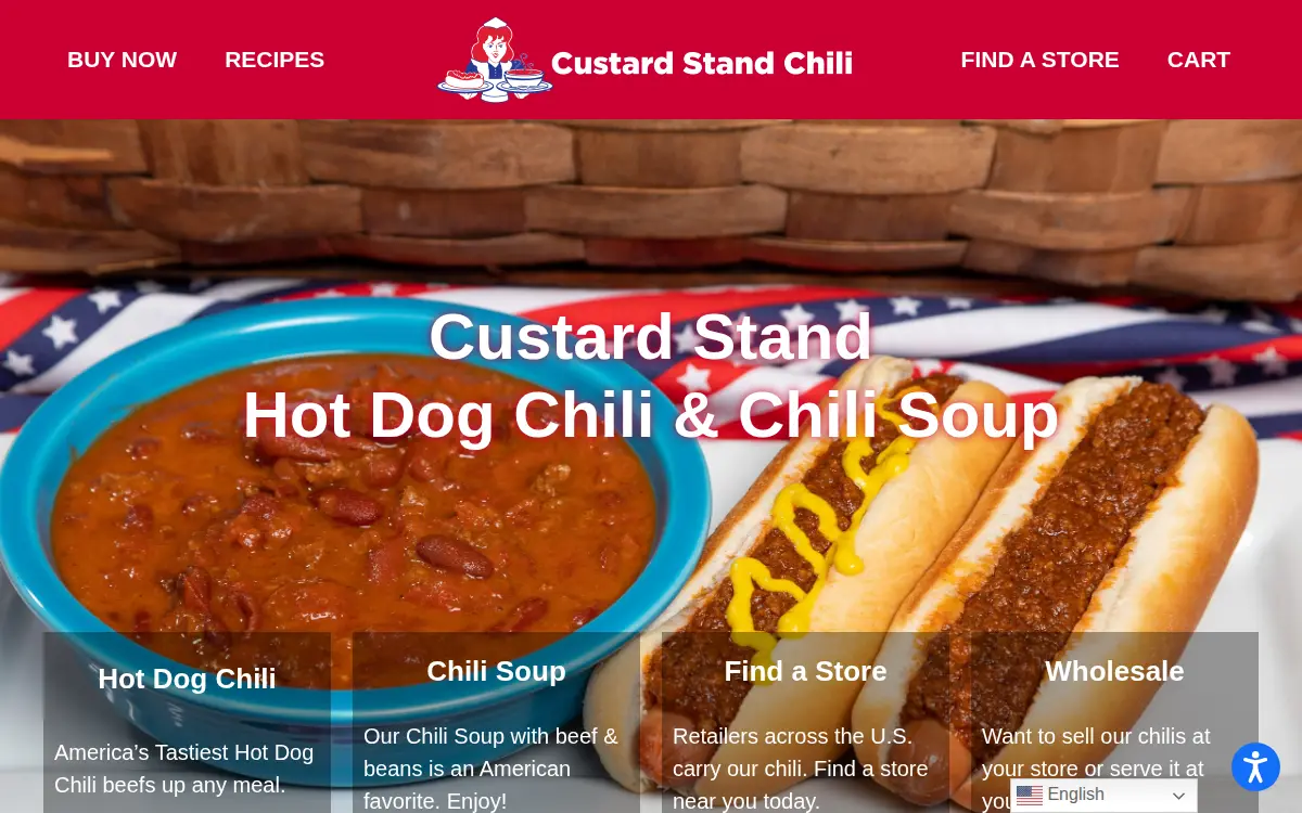 Homepage of Custard Stand Food Products, LLC