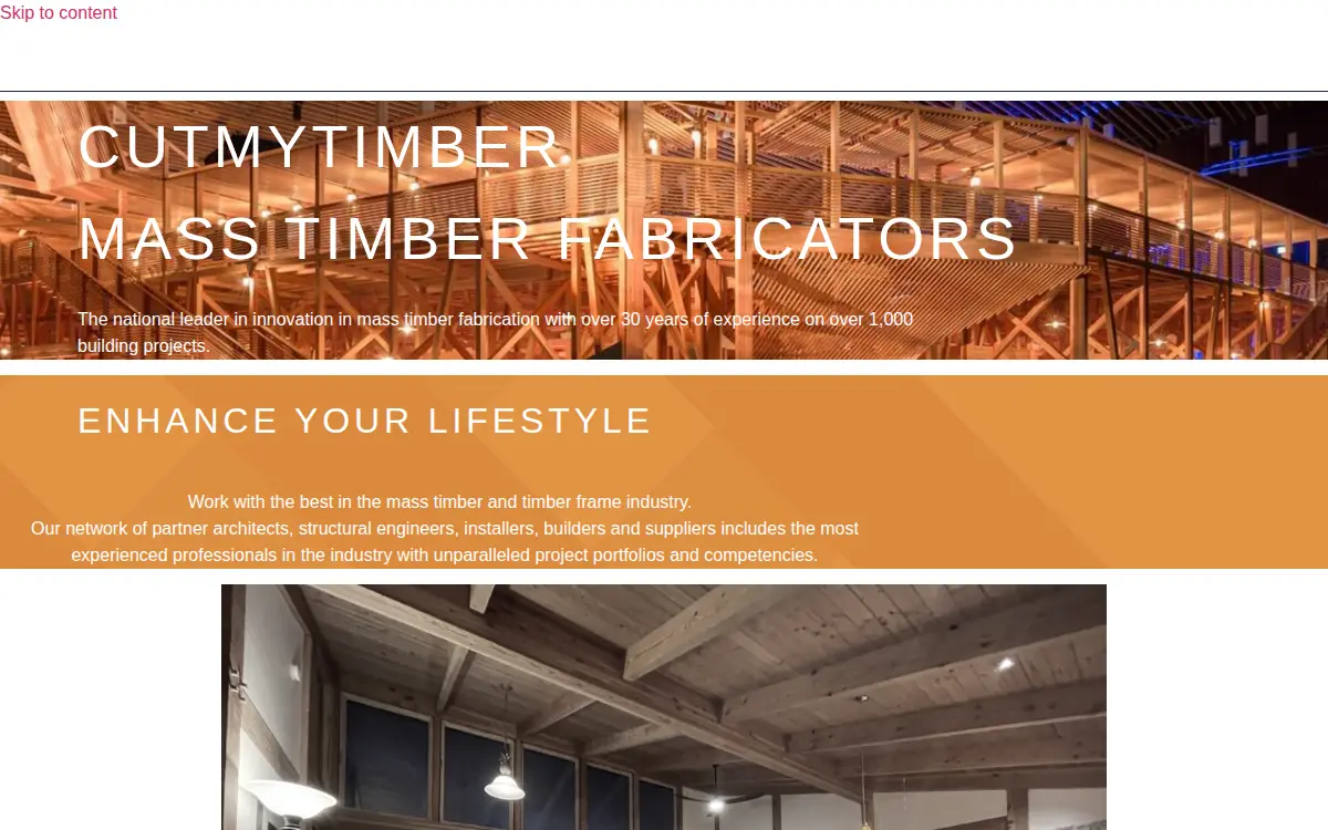 Homepage of Cutmytimber USA INC