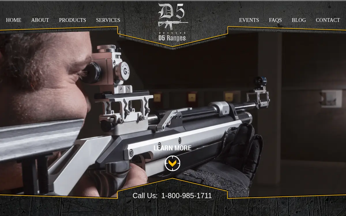 Homepage of D5 Ranges, INC.
