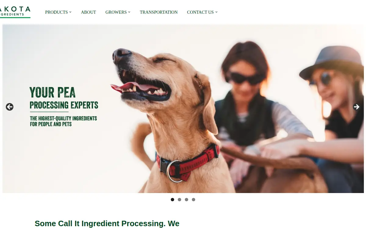 Homepage of Dakota Dry Bean, LLC