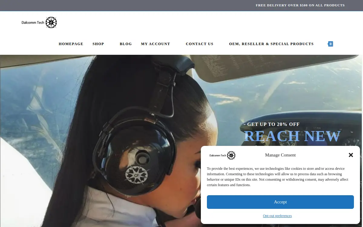 Homepage of Dalcomm Tech LLC