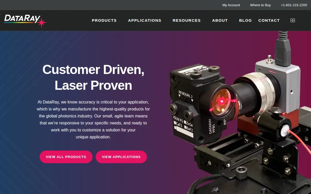 Homepage of Dataray INC