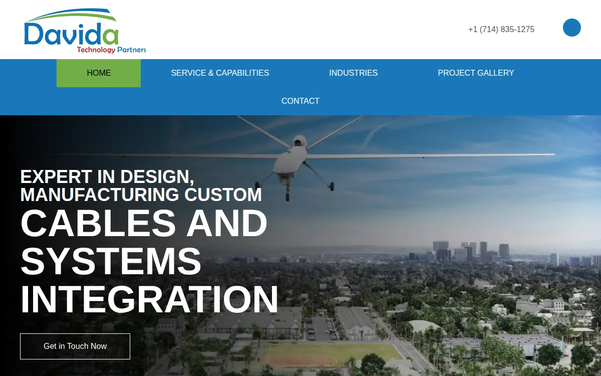 Homepage of Davida Technology Partners, INC.