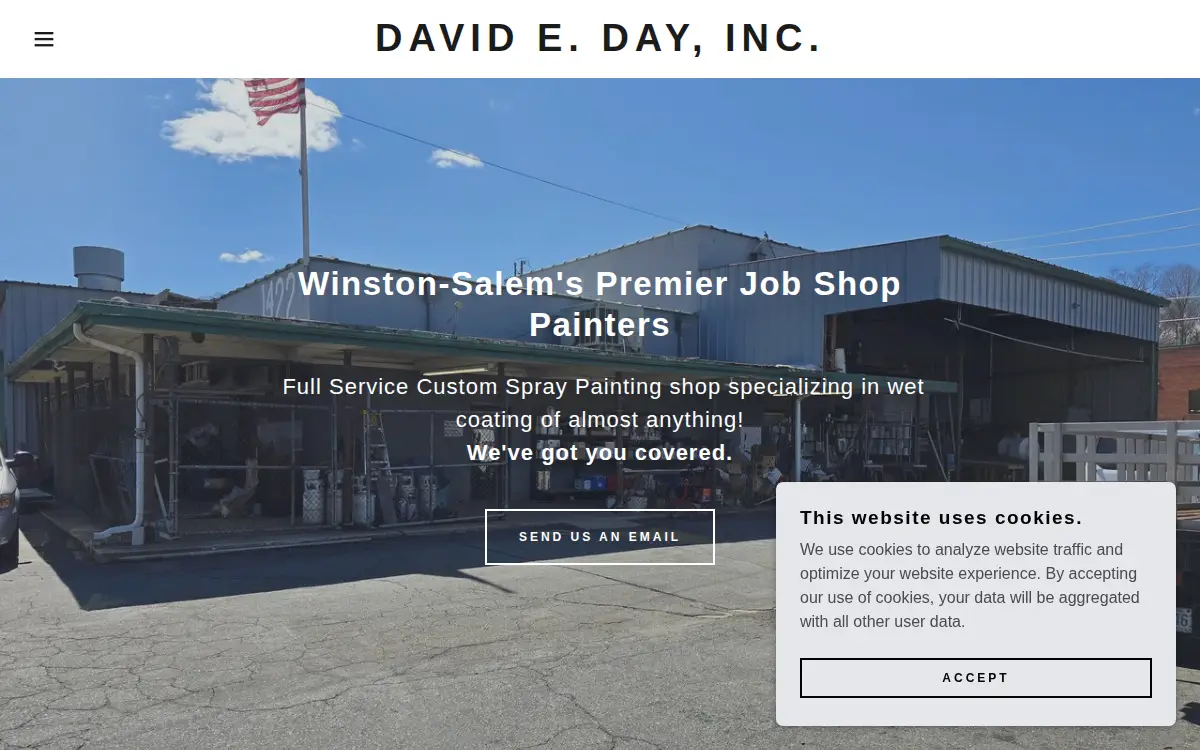 Homepage of David E Day INC