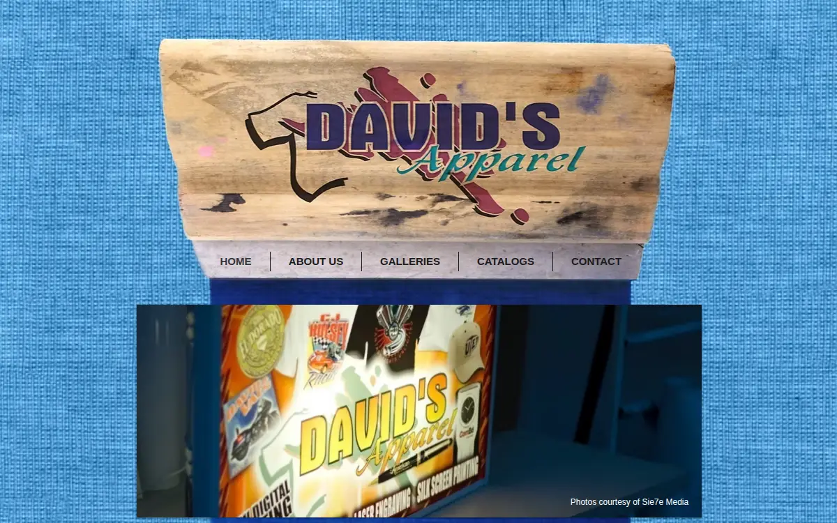 Homepage of David's Apparel, INC.