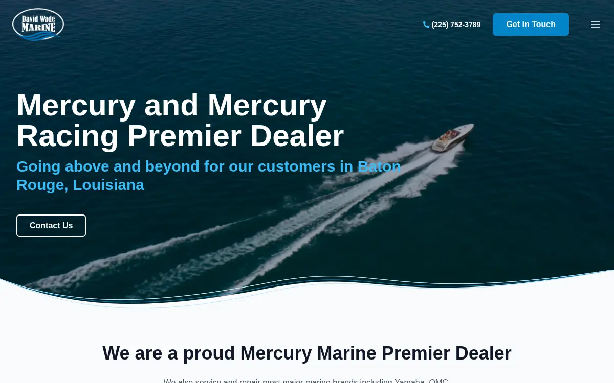 Homepage of David Wade Marine INC