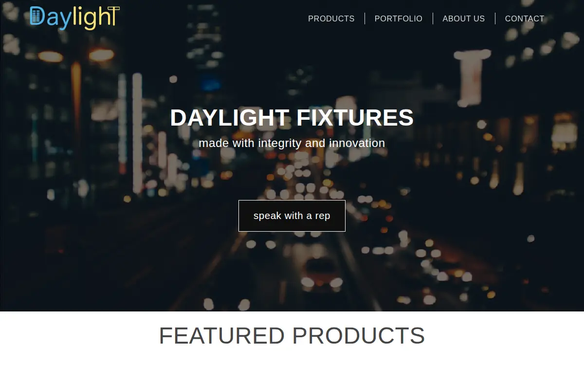 Homepage of Daylight Tech USA
