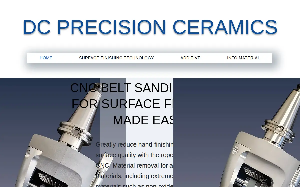 Homepage of Dc Precision Ceramics LLC