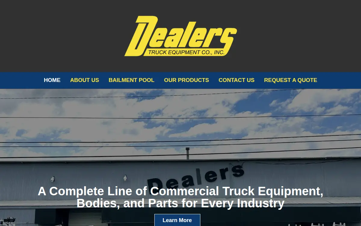Homepage of Dealers Truck Equipment Company, L.l.c.