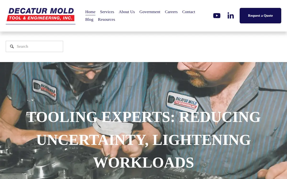 Homepage of Decatur Mold Tool and Engineering INC