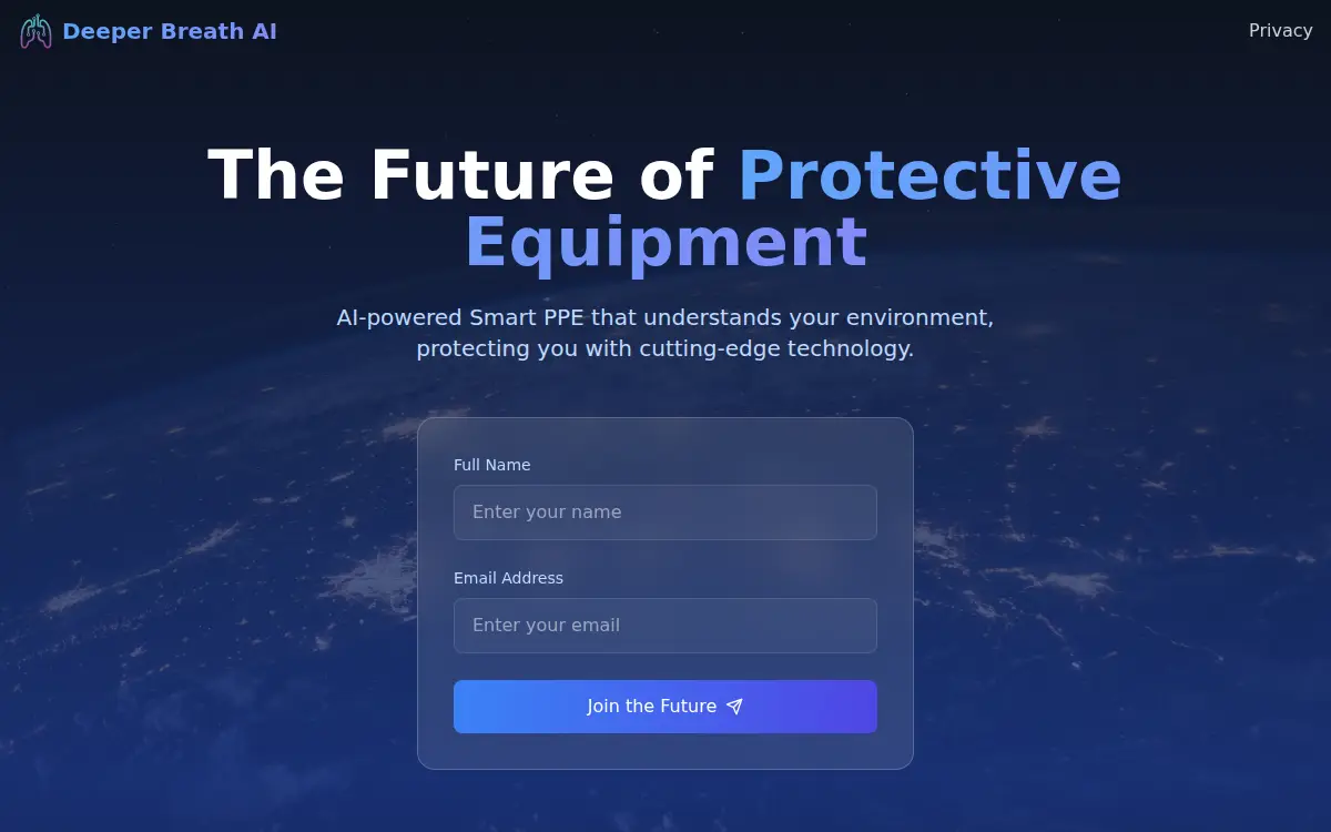 Homepage of Deeper Breath INC.