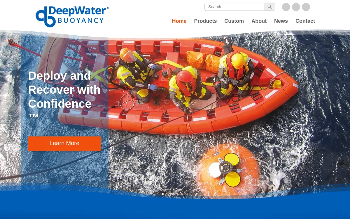 Homepage of Deepwater Buoyancy INC