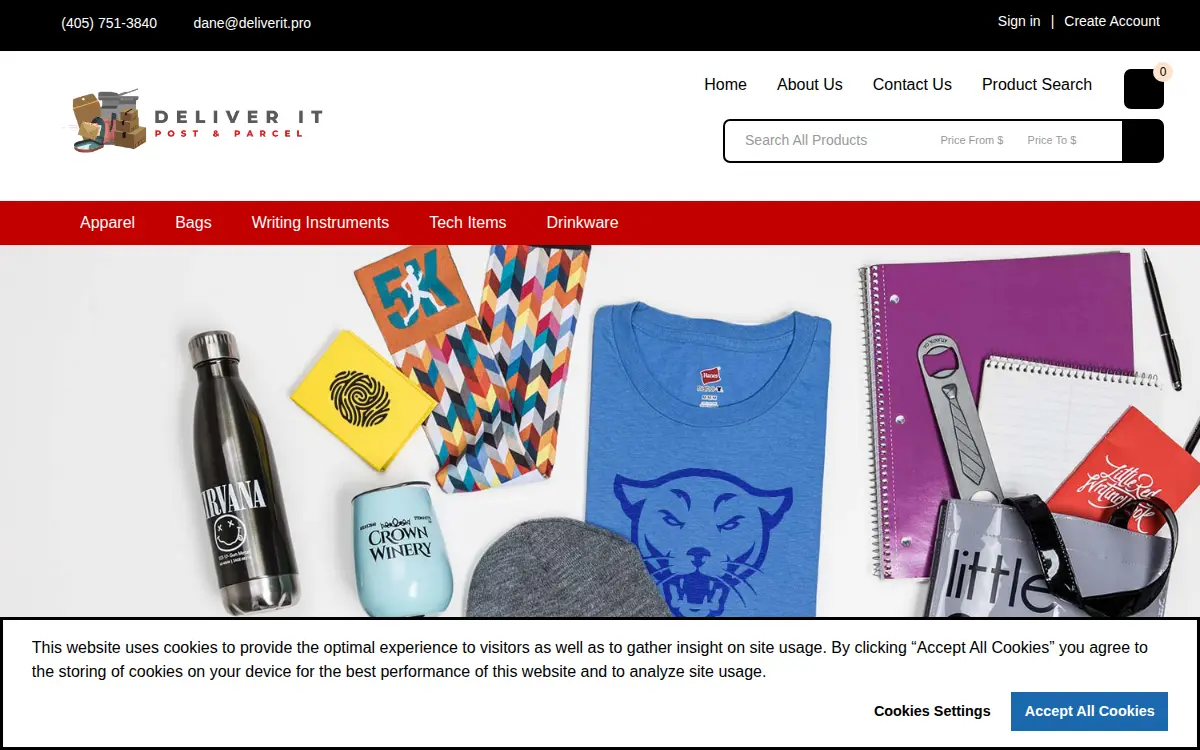 Homepage of Deliver It Post and Parcel, INC