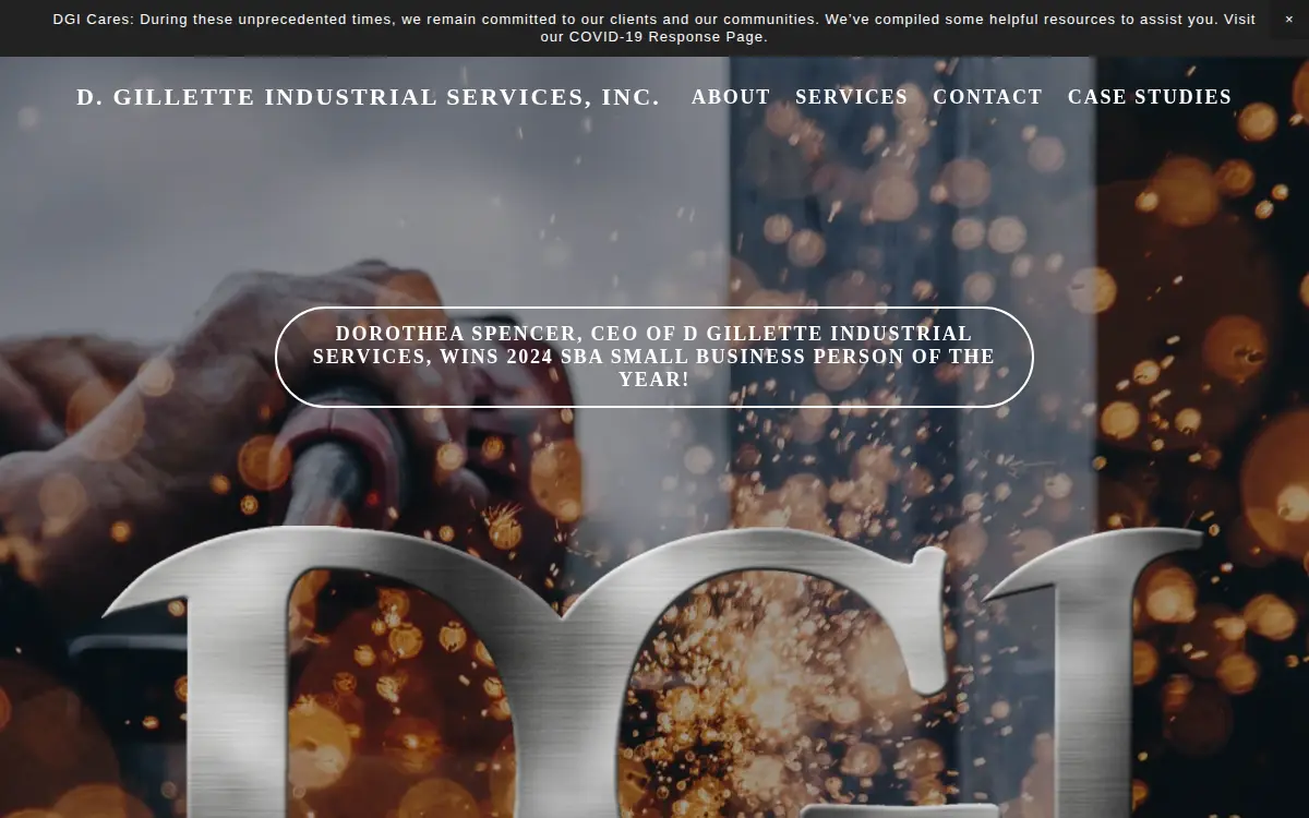 Homepage of D. Gillette Industrial Service's INC