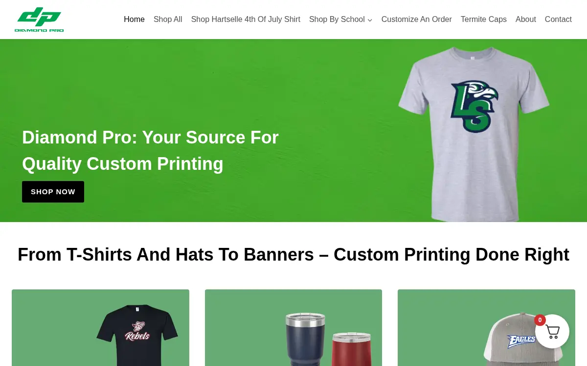 Homepage of Diamond Pro CORP