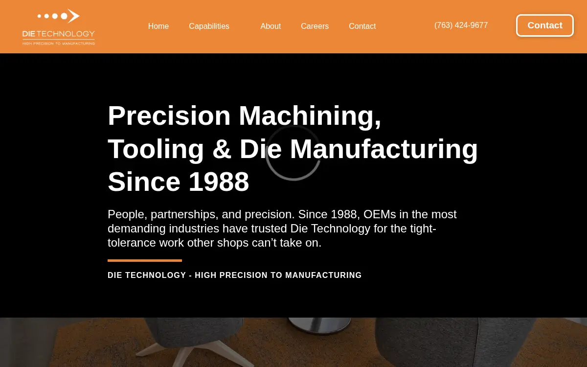 Homepage of Die Technology, INC.