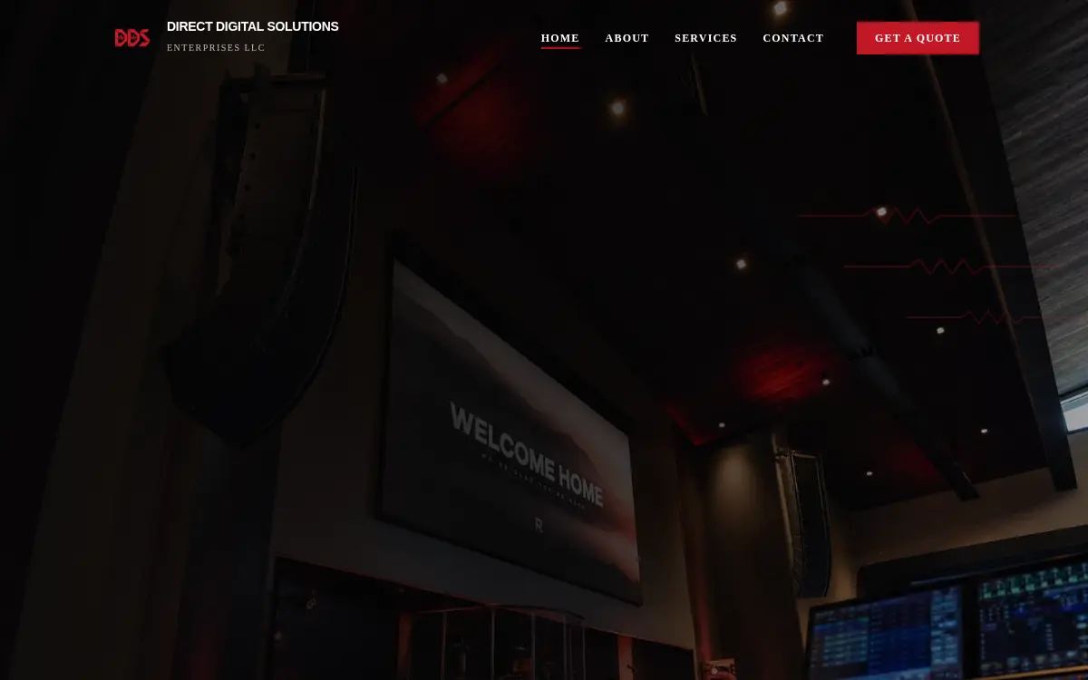 Homepage of Direct Digital Solutions Enterprises LLC