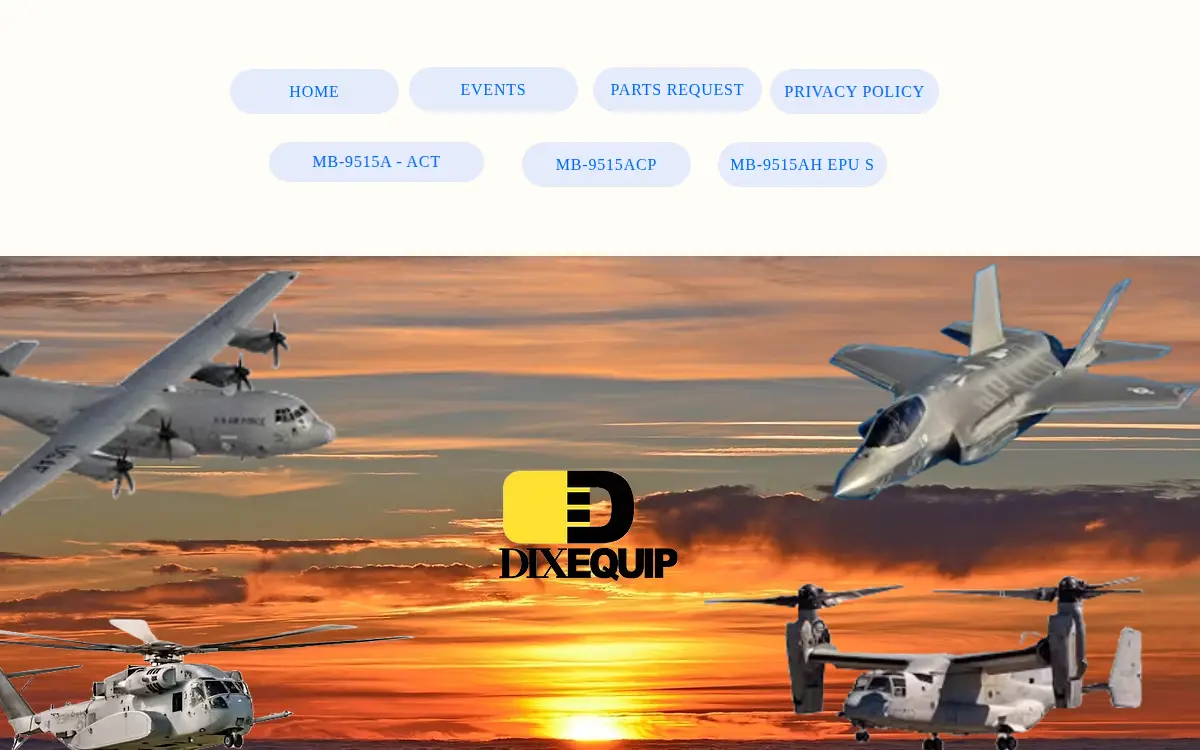 Homepage of Dixequip, INC.
