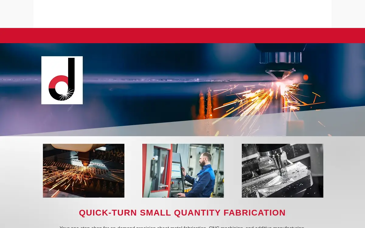 Homepage of D. J. Fabricators, INC.
