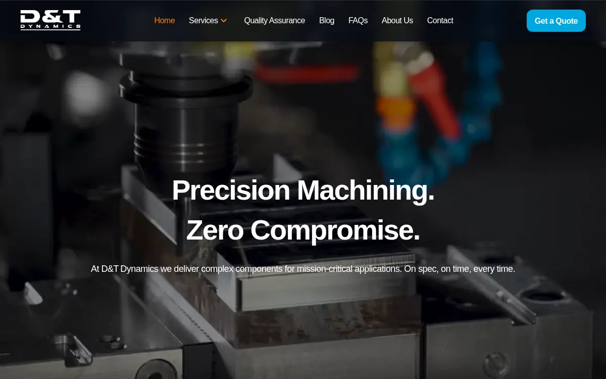 Homepage of D&t Dynamics LLC