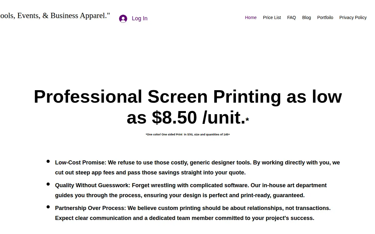 Homepage of Dobies Printing LLC
