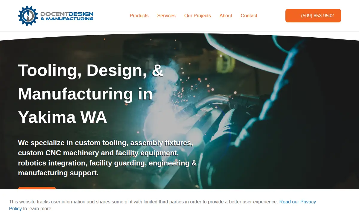 Homepage of Docent Design, LLC