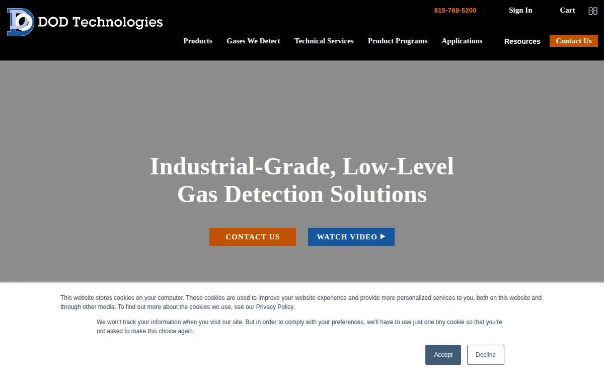 Homepage of Dod Technologies INC