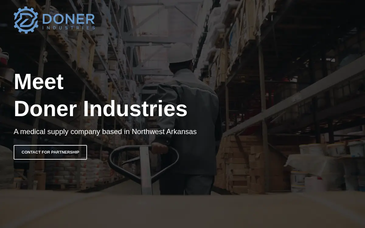Homepage of Doner Industries, INC.