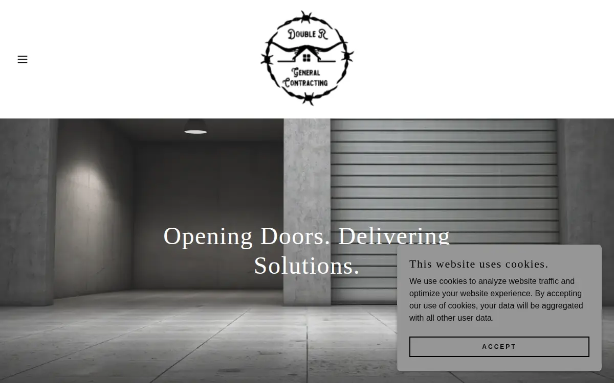 Homepage of Double R General Contracting, LLC
